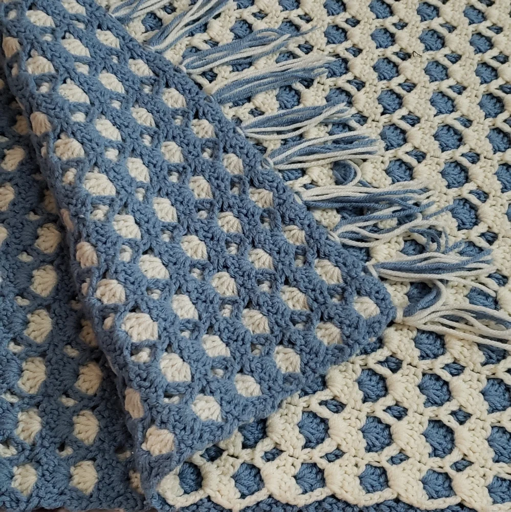 Crocheted Wrap Runner Boho